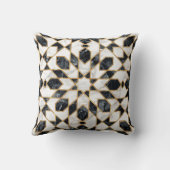 黒大理石モロッコモザイク クッション (裏面)