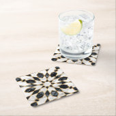 黒大理石モロッコモザイク ペーパーコースター (インサイチュ)