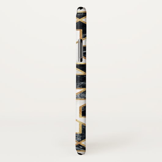 黒大理石モロッコモザイク Case-Mate iPhoneケース (裏面/右)