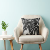 黒大理石化粧枕 クッション (椅子)