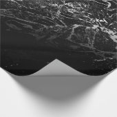 黒大理石抽象デザイン ラッピングペーパー (コーナー)