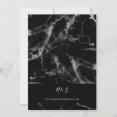 黒大理石結婚の 招待状 (裏面)