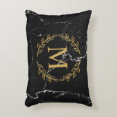 黒大理石 アクセントクッション (正面(垂直))