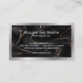 黒大理石 |エグゼクティブ名刺 名刺 (裏面)