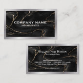 黒大理石 |エグゼクティブ名刺 名刺 (正面/裏面)