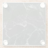 黒大理石 ガラスコースター (裏面)