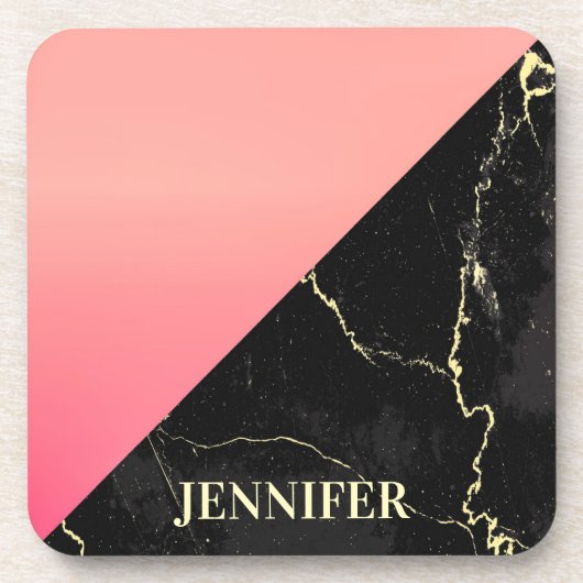 黒大理石 コースター (正面)