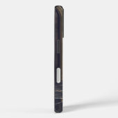 黒大理石 ゴールドラメ モノグラム Case-Mate iPhoneケース (裏面 / 右)