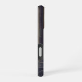 黒大理石 ゴールドラメ モノグラム iPhone 16ケース (右側面)