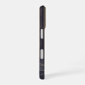 黒大理石 ゴールドラメ モノグラム iPhone 16ケース (右側面)