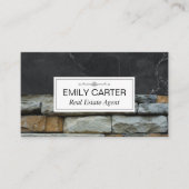 黒大理石 |ストーンズ |不動産実在代理業者 名刺 (正面)