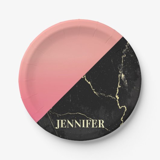 黒大理石 ペーパープレート (正面)