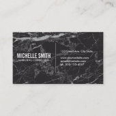 黒大理石 |ミニマリスト 名刺 (正面)