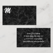 黒大理石 |モノグラム 名刺 (正面/裏面)