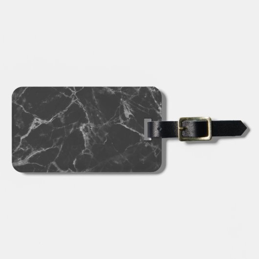 黒大理石 ラゲッジタグ (正面横)