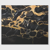 黒大理石 ラッピングペーパー (フラット)