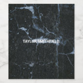 黒大理石 ワインラベル (シングルラベル)