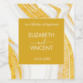 黒大理石 ワインラベル (シングルラベル)