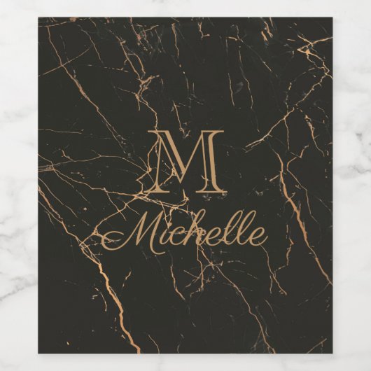 黒大理石 ワインラベル (シングルラベル)