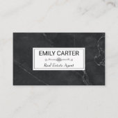 黒大理石 |不動産実在代理業者 名刺 (正面)