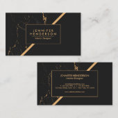 黒大理石 名刺 (正面/裏面)