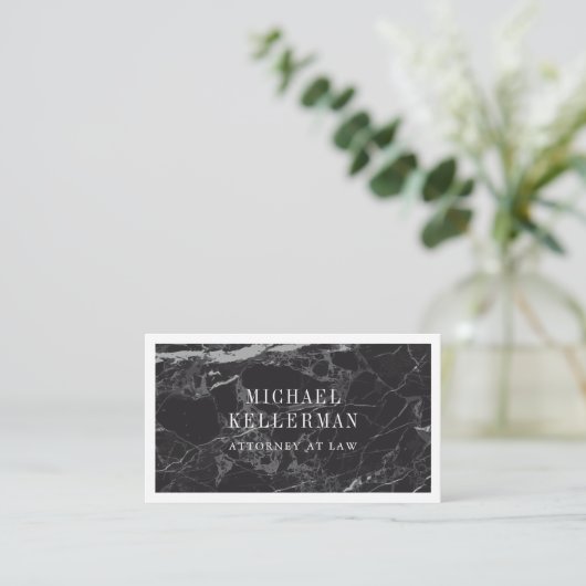 黒大理石 名刺 (スタンド正面)