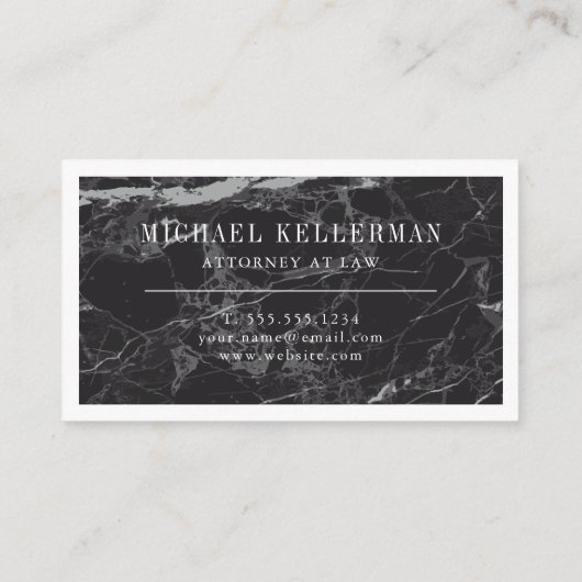 黒大理石 名刺 (裏面)