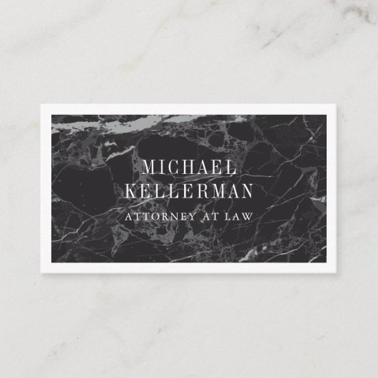 黒大理石 名刺 (正面)