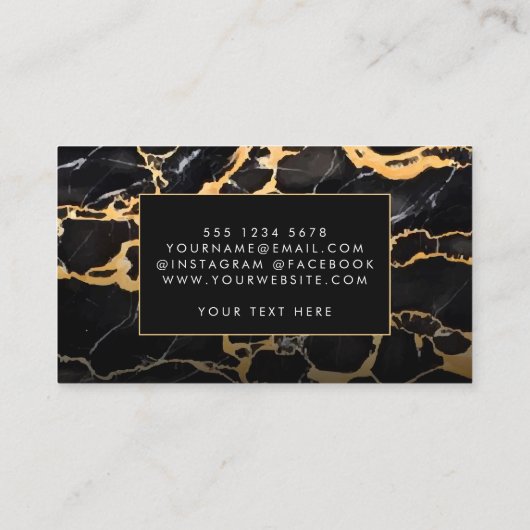 黒大理石 名刺 (裏面)