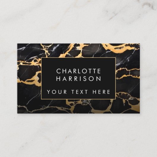 黒大理石 名刺 (正面)