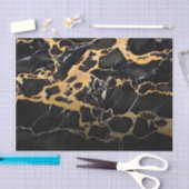 黒大理石 薄葉紙 (クラフト)