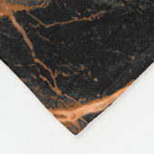 黒大理石，金の静脈，天皇大理石n フリースブランケット (角)