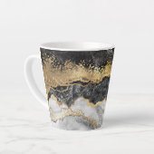 黒大理石(金ゴールドかわいらし付き) カフェラテマグ (左アングル)