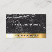 黒大理石 | 金ゴールドメタリック 名刺 (正面)