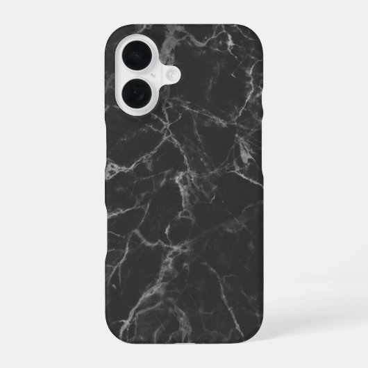 黒大理石 iPhone 16ケース (裏面)