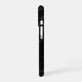 黒大理石 iPhone 16ケース (左側面)