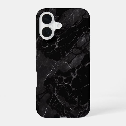 黒大理石 iPhone 16ケース (裏面)