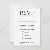 黒天と白天の食の選択肢 出欠カード (正面)