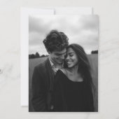 黒天アーチ結婚式招待状写真 招待状 (裏面)