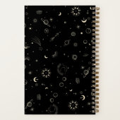黒天モダン星星星夜 ノートブック (裏面)