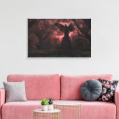 黒天使 キャンバスプリント (インサイチュ (リビング))