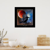 黒天日食の月のファンタジーアートポスター ポスター (キッチン)