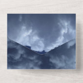 黒天月の満月の夜空 オールインワン招待状 (裏面)