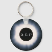 黒太陽のと白の皆既食 キーホルダー (正面)