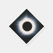 黒太陽のと白の皆既食 スタンダードカクテルナプキン (角)