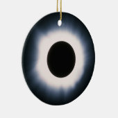 黒太陽のと白の皆既食 セラミックオーナメント (右)