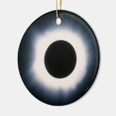 黒太陽のと白の皆既食 セラミックオーナメント (左)