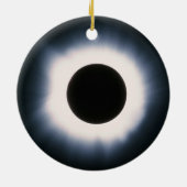 黒太陽のと白の皆既食 セラミックオーナメント (裏面)