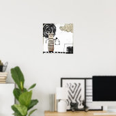 黒太陽絵画の ポスター (ホームオフィス)