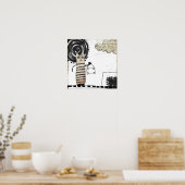 黒太陽絵画の ポスター (キッチン)